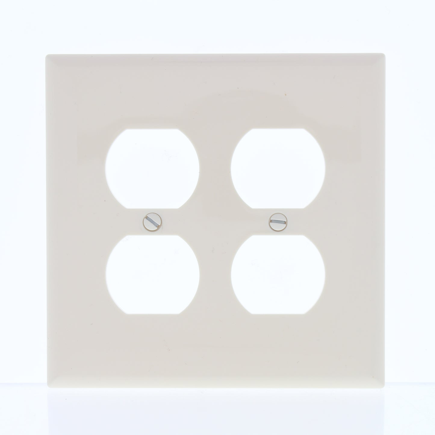 Cooper PJ82A Almond 2-Gang Duplex Outlet Unbreakable Mid-Size Wallplates 20pcs