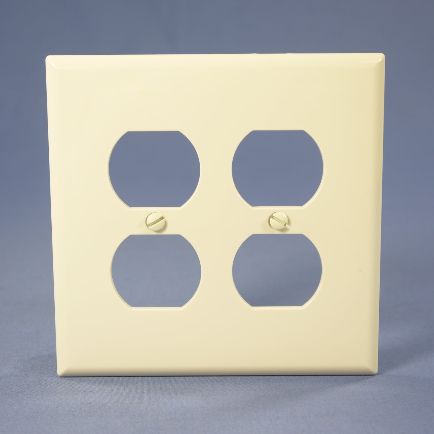 Cooper PJ82A Almond 2-Gang Duplex Outlet Unbreakable Nylon Mid-Size Wallplate