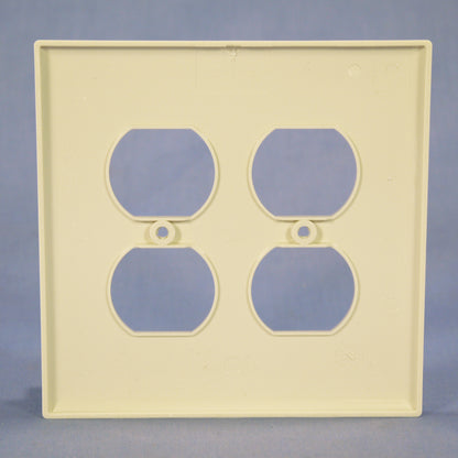 Cooper PJ82LA Light Almond 2-Gang Duplex Unbreakable Mid-Size Wallplate Cover