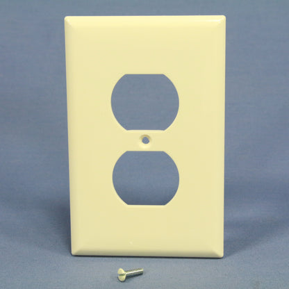 Cooper PJ8A Almond 1-Gang Duplex Unbreakable Nylon Mid-Size Wallplate Cover 25pc