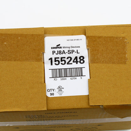 Cooper PJ8A Almond Mid-size 1-Gang Receptacle Wallplate Outlet Nylon Cover 90pcs