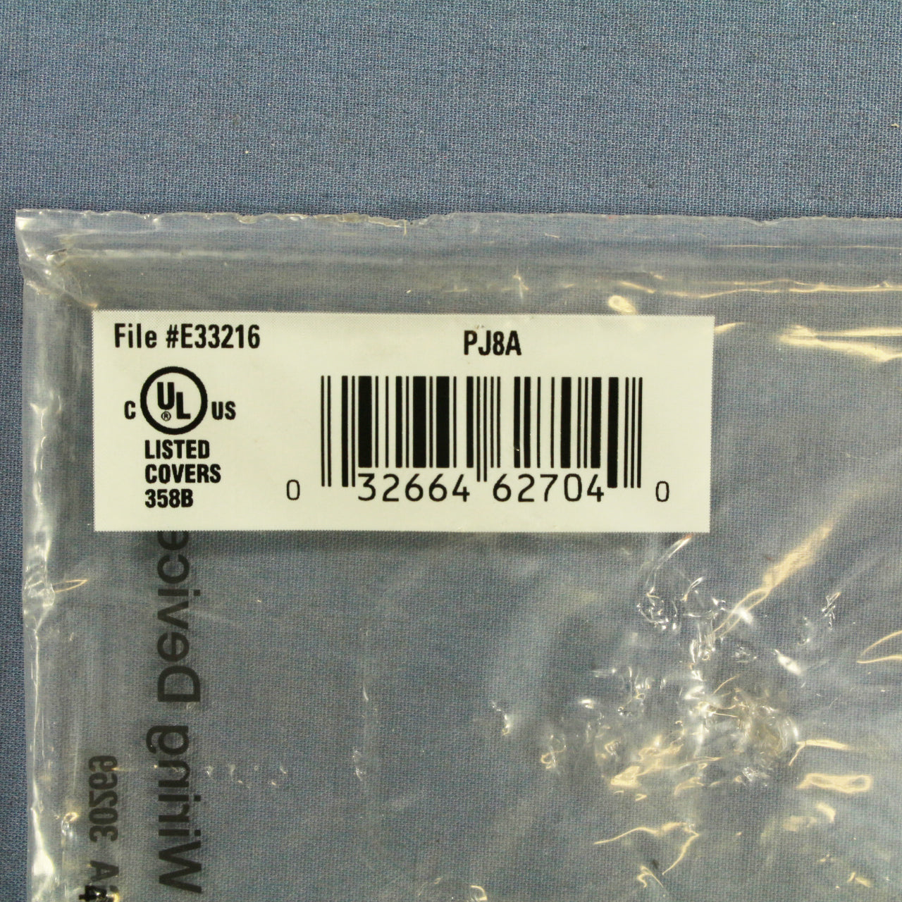 Cooper PJ8A Almond 1-Gang Duplex Outlet Unbreakable Nylon Mid-Size Wallplate