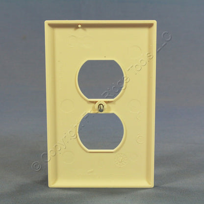 Cooper PJ8A Almond 1-Gang Duplex Unbreakable Nylon Mid-Size Wallplate Cover 10pc