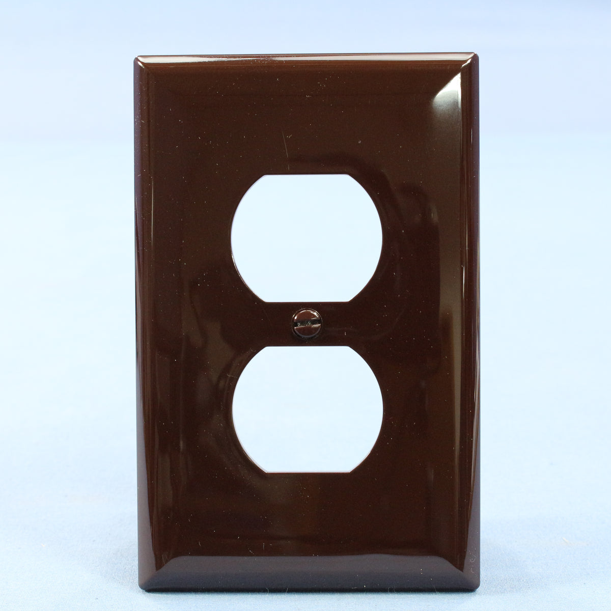 25 Cooper Brown Mid-Size 1G Unbreakable Receptacle Wallplate Outlet Covers PJ8B