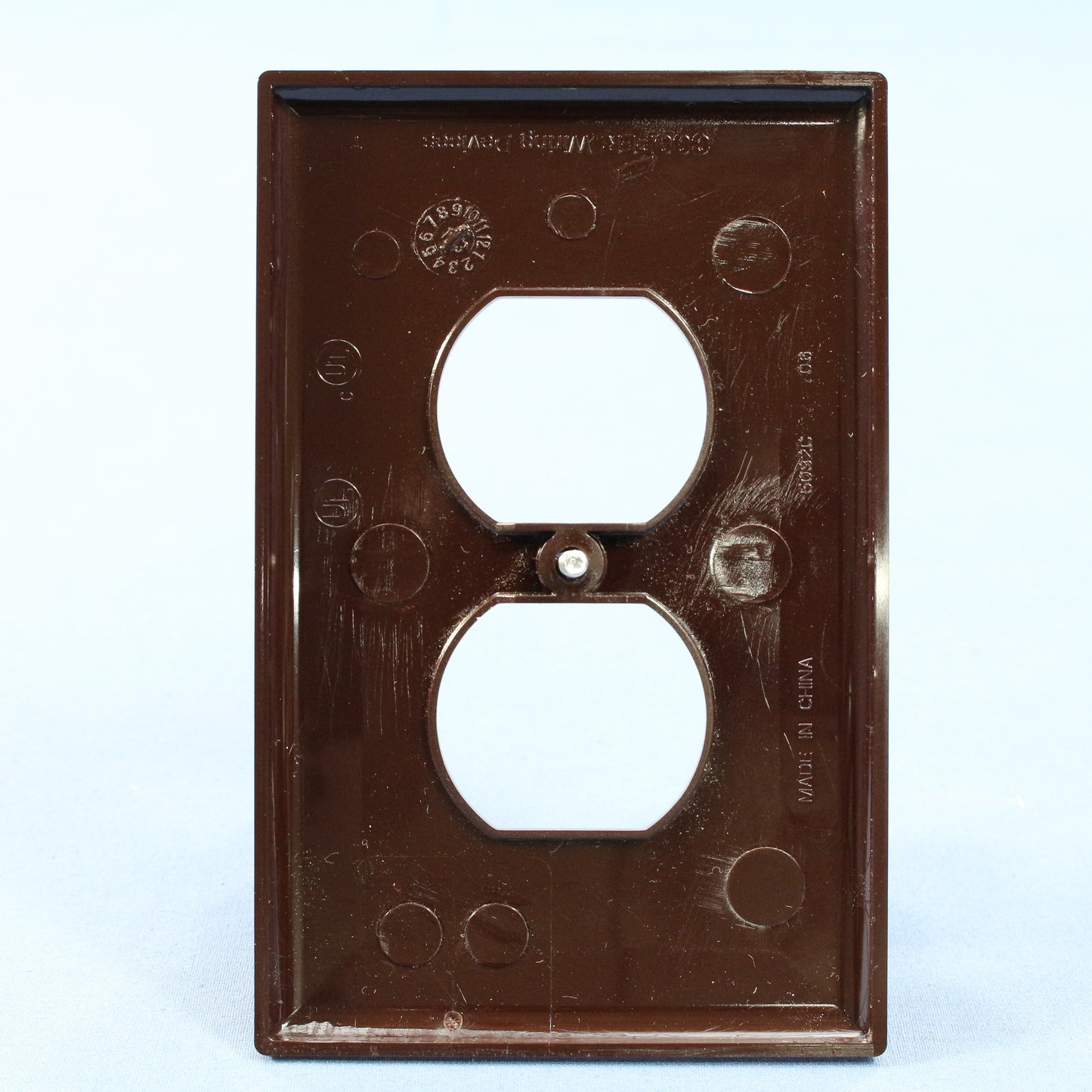 25 Cooper Brown Mid-Size 1G Unbreakable Receptacle Wallplate Outlet Covers PJ8B