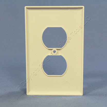 Cooper PJ8LA Light Almond 1-Gang Duplex Outlet Unbreakable Mid-Size Wallplate