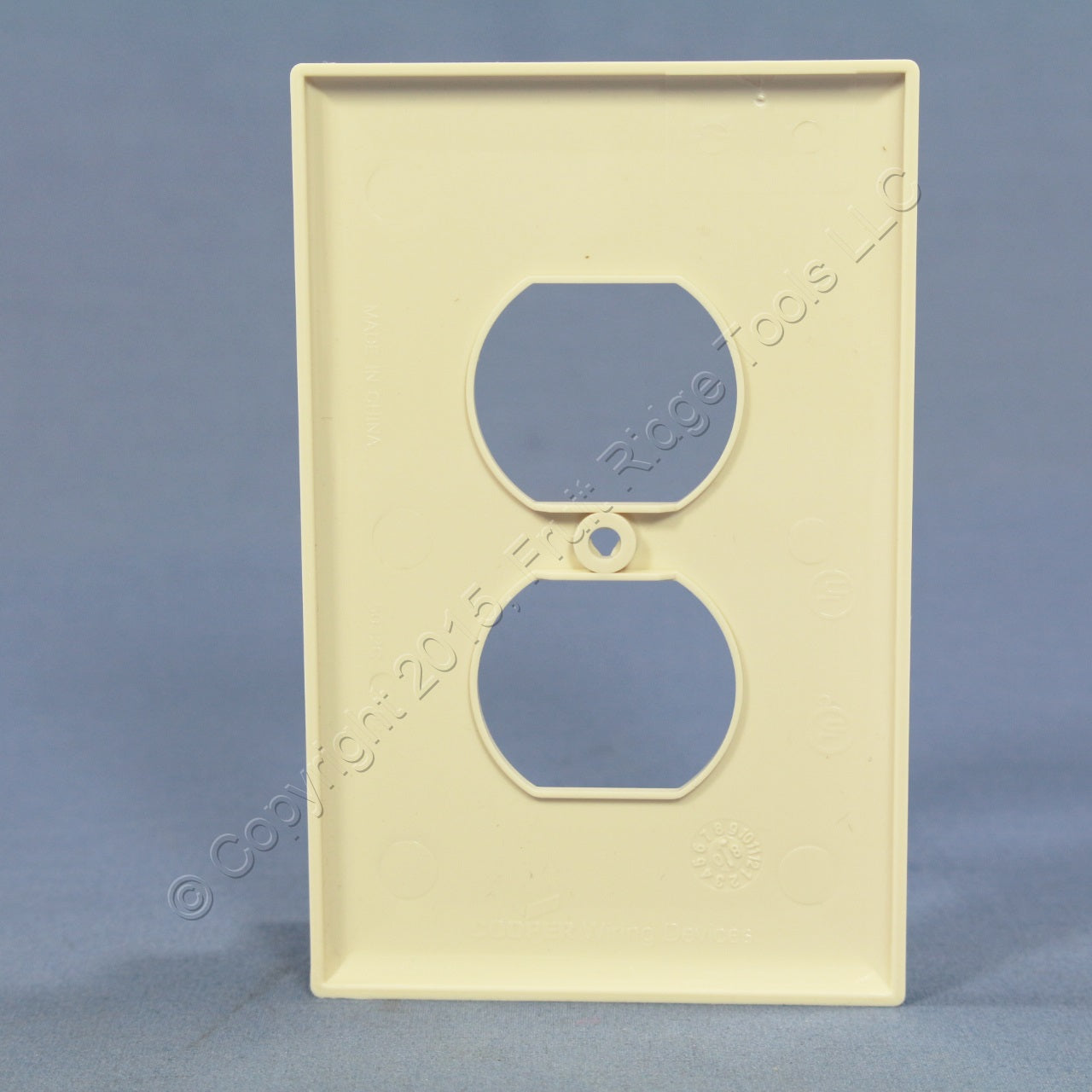Cooper PJ8LA Lt Almond 1-Gang Duplex Unbreakable Mid-Size Wallplate Cover 3pcs