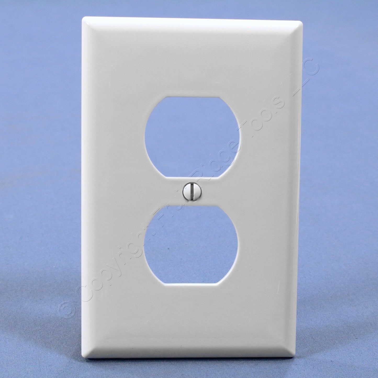 Cooper PJ8W White 1-Gang Duplex Unbreakable Nylon Mid-Size Wallplate Cover 10pcs
