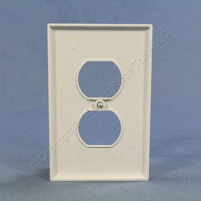 Cooper PJ8W White 1-Gang Duplex Unbreakable Nylon Mid-Size Wallplate Cover 3pcs