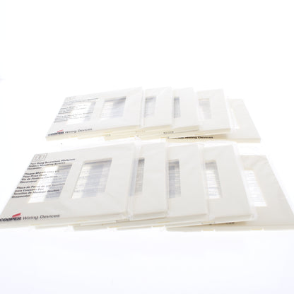 Cooper PJS262A Almond 2-Gang Unbreakable Decorator GFCI Mid-Size Wallplate 10pcs