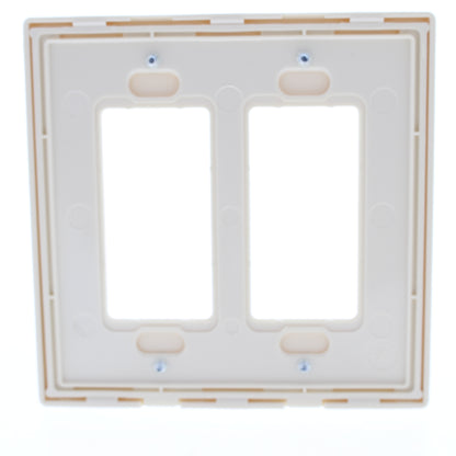 Cooper PJS262A Almond 2-Gang Unbreakable Decorator GFCI Mid-Size Wallplate 10pcs
