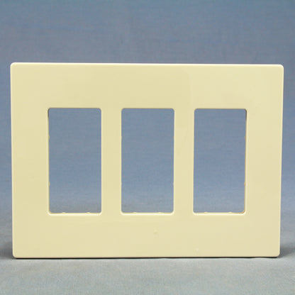 Cooper Light Almond Decorator Screwless Mid-Size Wallplate GFCI Cover PJS263LA