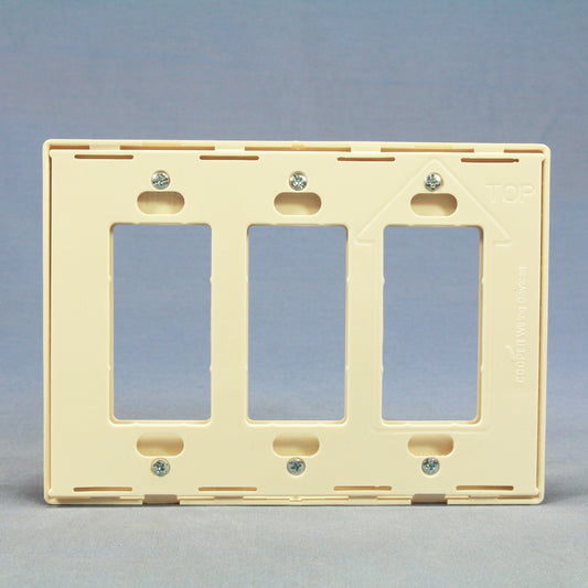 Cooper Light Almond Decorator Screwless Mid-Size Wallplate GFCI Cover PJS263LA
