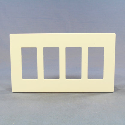 Cooper PJS264A Almond 4-Gang Decorator GFCI Unbreakable Mid-Size Wallplate Cover