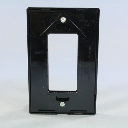 Cooper PJS26BK Black 1-Gang Decora Centered Unbreakable Mid-Size Wallplate Cover