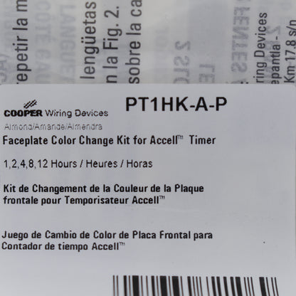 Cooper Accell Almond Color Change Kit for 1,2,4,8,12 Hour Timer PT1HK-A-P