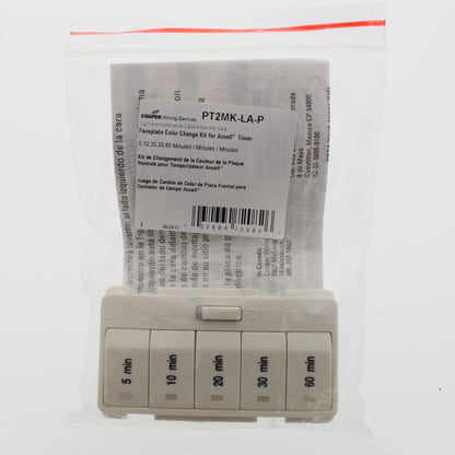 Cooper Accell Lt Almond Color Change Kit For 5,10,20,30,60 Min. Timer PT2MK-LA-P