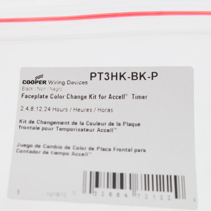 Cooper Accell Black Color Change Kit For 2,4,8,12,24 Hour Timer PT3HK-BK-P