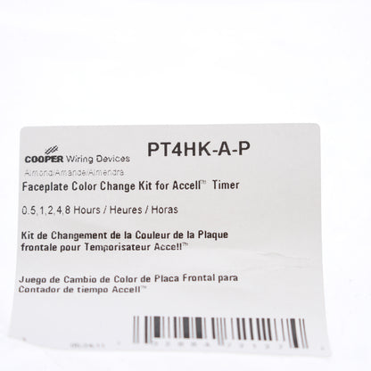 Cooper Accell Almond Color Change Kit For 30 min, 1,2,4,8 Hour Timer PT4HK-A-P
