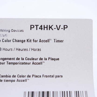 Cooper Accell Ivory Color Change Kit For 30 min, 1,2,4,8 Hour Timer PT4HK-I-P