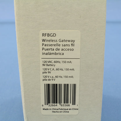 Cooper White Plug-In Wireless Gateway Module 120V 60Hz 150mA 9V Battery RFBGD