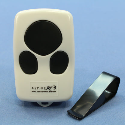 Cooper White Aspire RF Keyless Entry Garage Door System Remote Control RFKGT