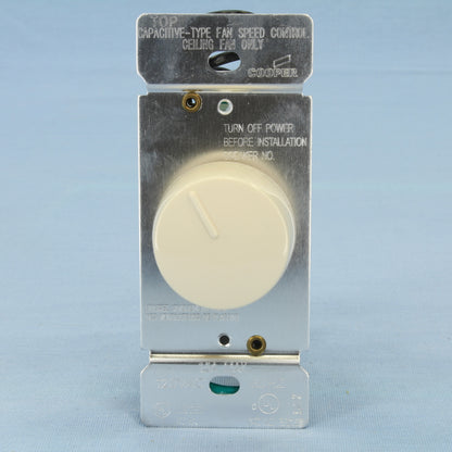Cooper RFS15-A-K Almond Ceiling Fan Control 3-Speed Rotary Switch 1.5A 120V