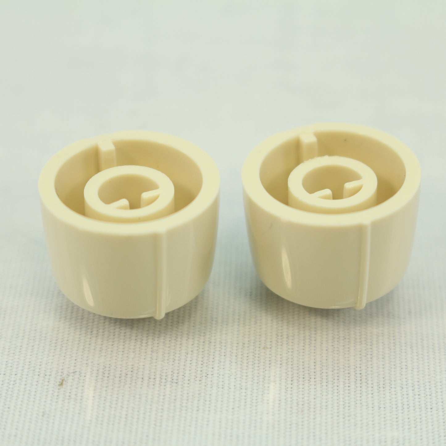 2 Cooper Almond Replacement Knobs for Rotary Combo Fan Control Dimmer RKRC-A-BP