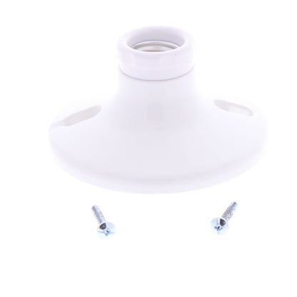 Cooper S768W 2-Piece Keyless Medium Lampholder Push Wire Light Socket 660W 250V