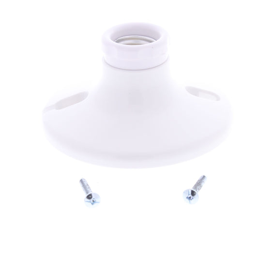 Cooper S768W 2-Piece Keyless Medium Lampholder Push Wire Light Socket 660W 250V