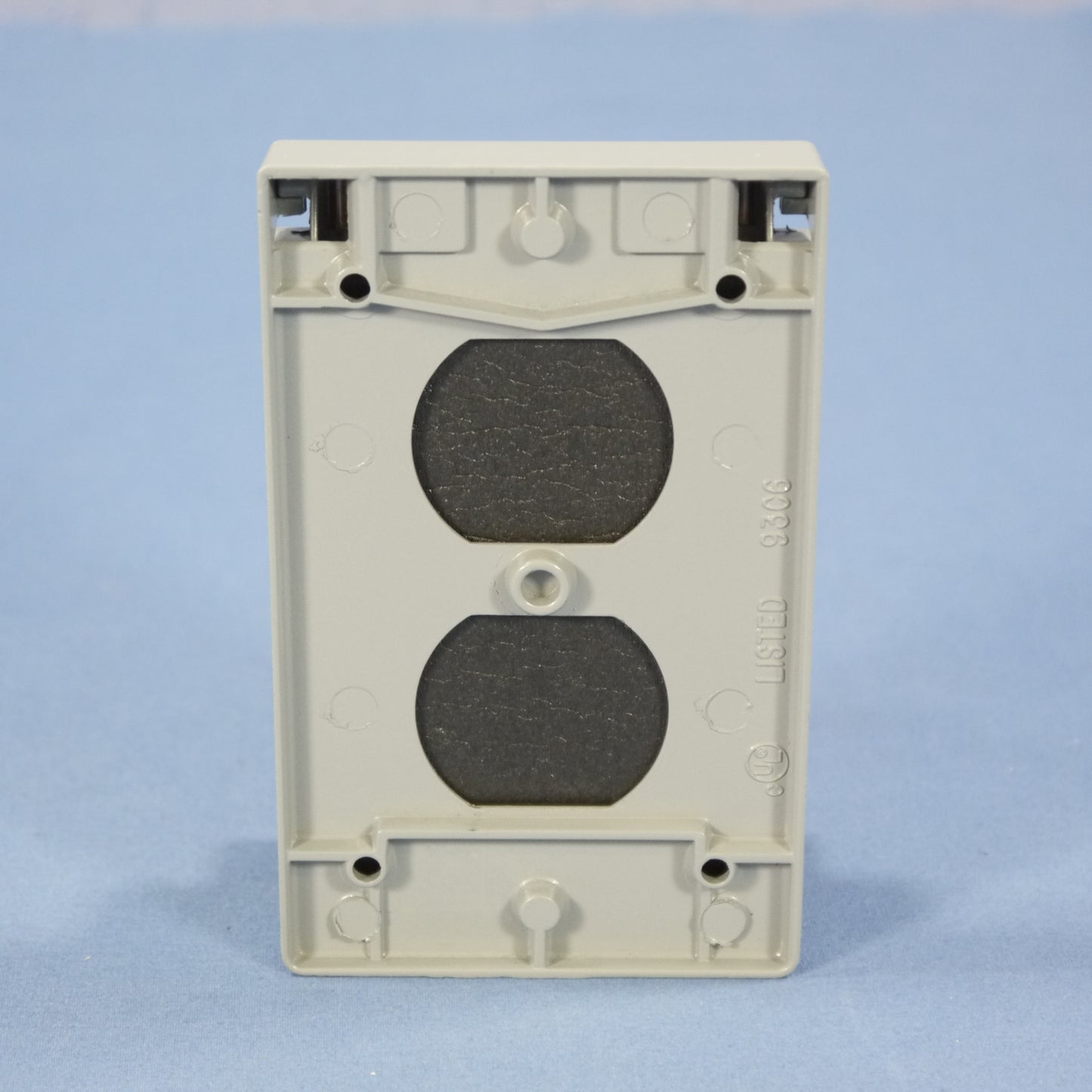 Cooper S994-SP Gray 1-Gang Duplex Outlet Die-Cast Zinc FS Wallplate Box Mount