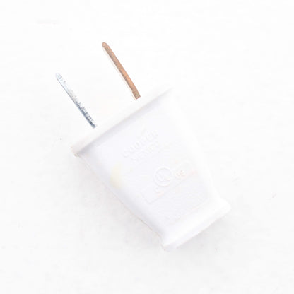 Cooper SA540W White 15A Straight Blade Male Polarized Plug Bulk NEMA 1-15P 125V