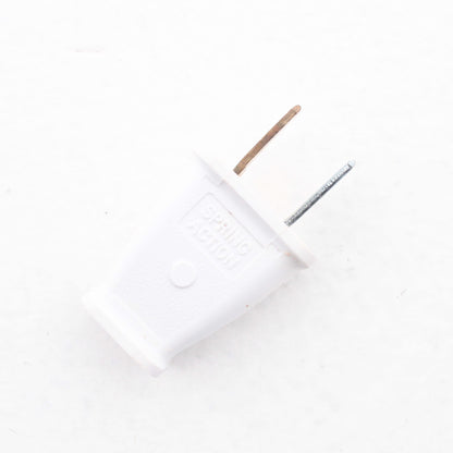 Cooper SA540W White 15A Straight Blade Male Polarized Plug Bulk NEMA 1-15P 125V