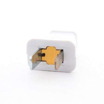 Cooper SA540W White 15A Straight Blade Male Polarized Plug Bulk NEMA 1-15P 125V