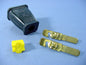 Cooper SA840 Black 15A Straight Blade Plug w/ Cord Clip Non-Polarized 1-15P Bulk