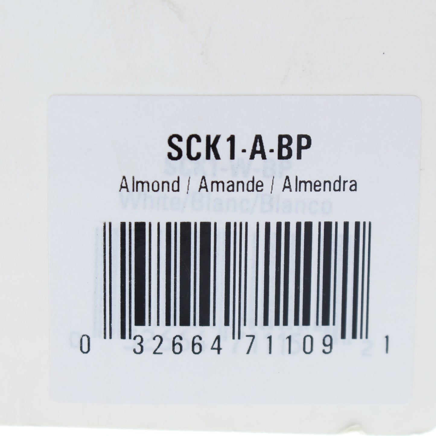 Cooper SCK1-A-BP Almond Color Change Kit for OS/VS310U Occupancy Sensor Switches