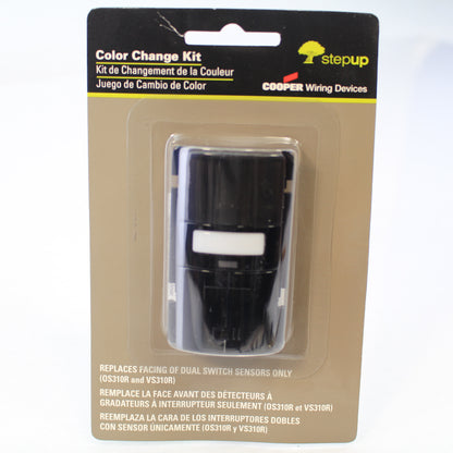 Cooper Black Color Change Kit for OS310R/VS310R Occupancy/Vac Sensor SCKR-BK-BP