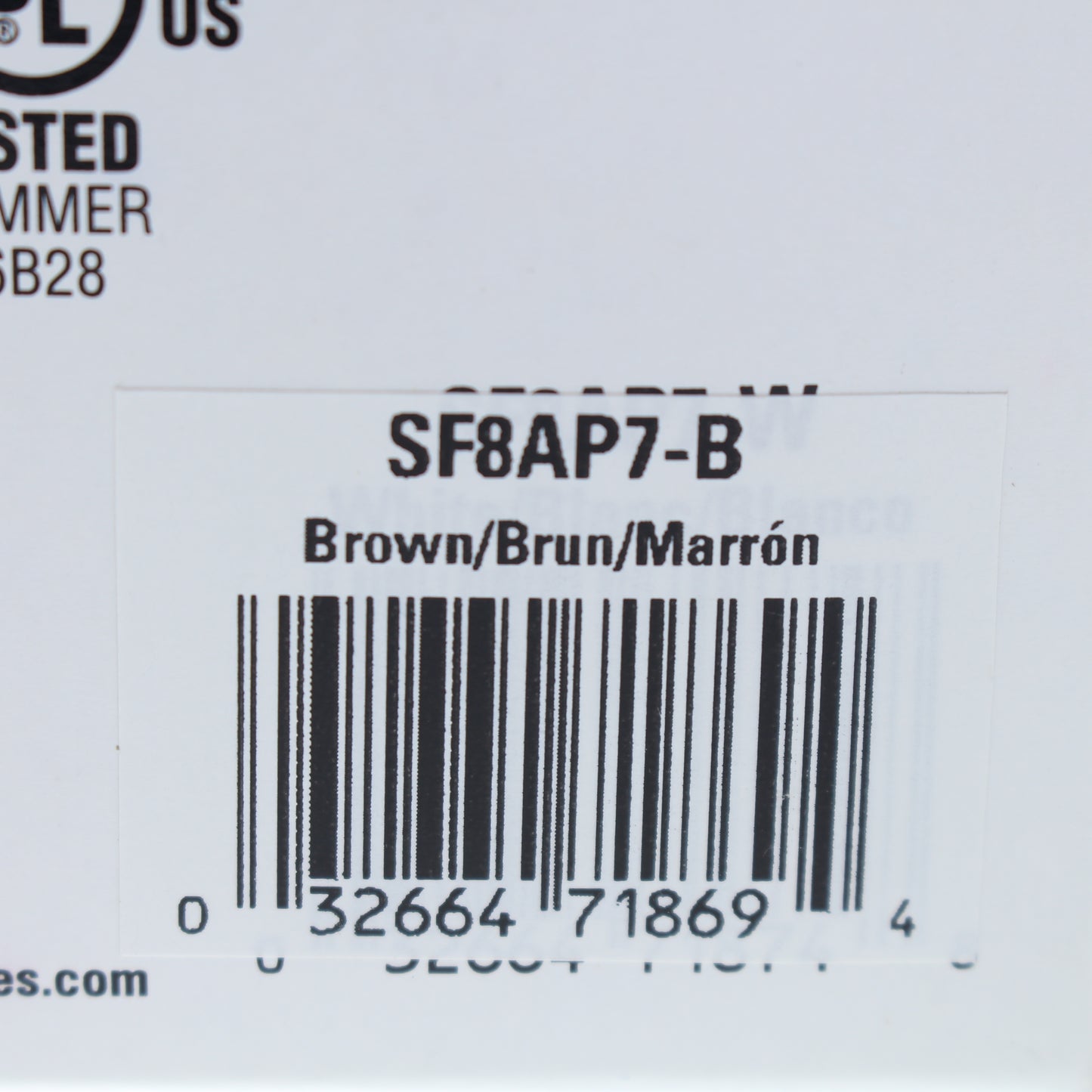 Cooper SF8AP7 Brown Preset Slide Dimmer Switch Single Pole 3-Way 8A 277V Mark 10