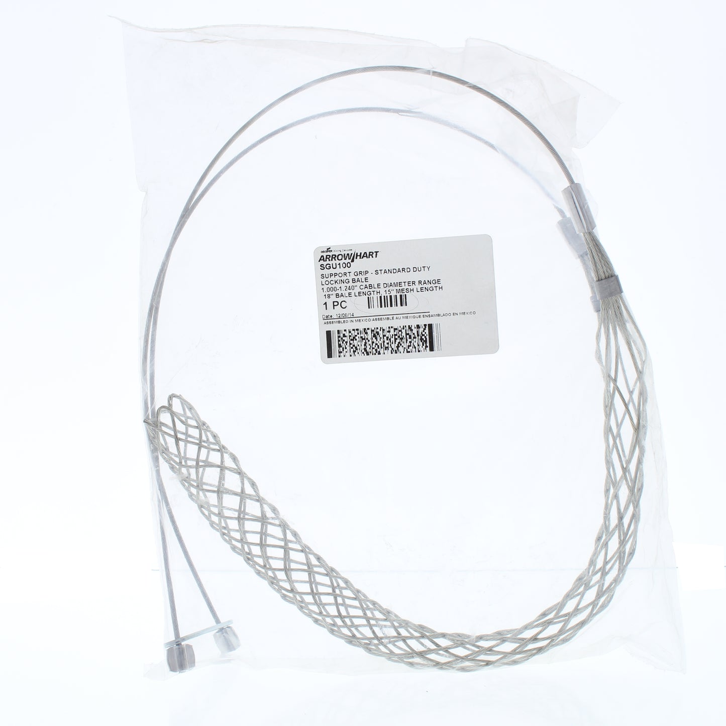Cooper Standard Duty 15" Mesh Locking Bale Closed Support Grip 1.00-1.24" SGU100