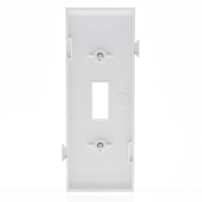Cooper STC1W White Center Sectional Toggle Switch Nylon Wallplate Middle Cover