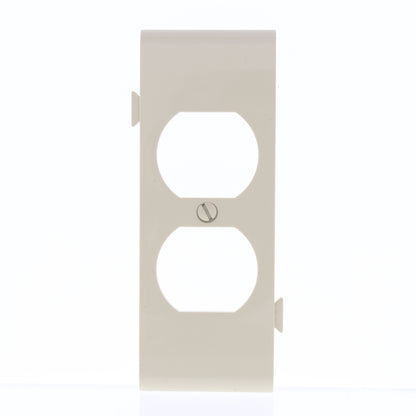 Cooper STC8V Ivory 1-Gang Duplex Outlet Unbreakable Mid-Size Wallplate Cover