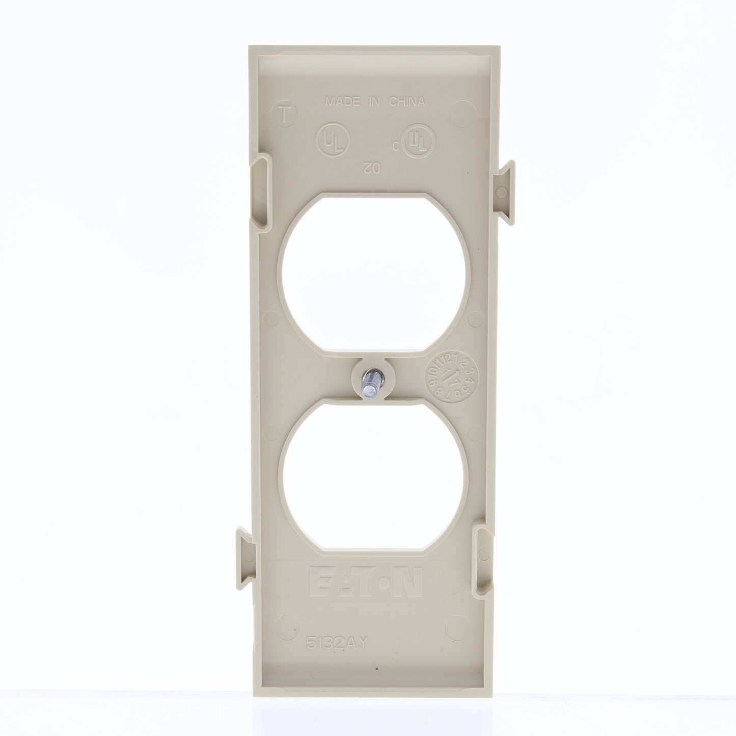 Cooper STC8V Ivory 1-Gang Duplex Outlet Unbreakable Mid-Size Wallplate Cover
