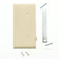 Cooper STE14V Ivory 1-Gang Blank Unbreakable Sectional Cover Cover Strap Mount