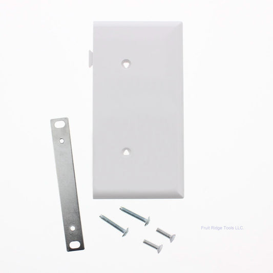 Cooper STE14W White 1-Gang Blank Unbreakable Sectional Wallplate Cover Box Mount
