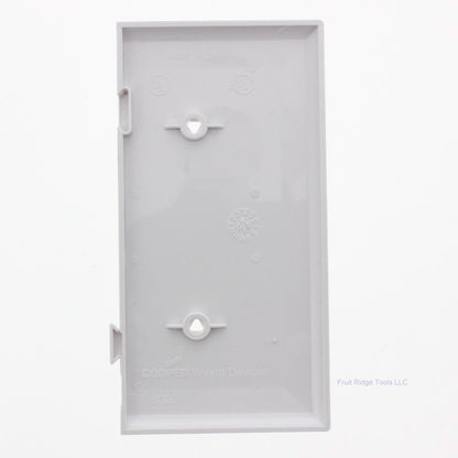 Cooper STE14W White 1-Gang Blank Unbreakable Sectional Wallplate Cover Box Mount