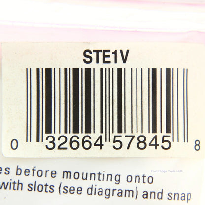 Cooper STE1V Ivory Midsize Toggle Thermoplastic End Sectional Wallplate Cover