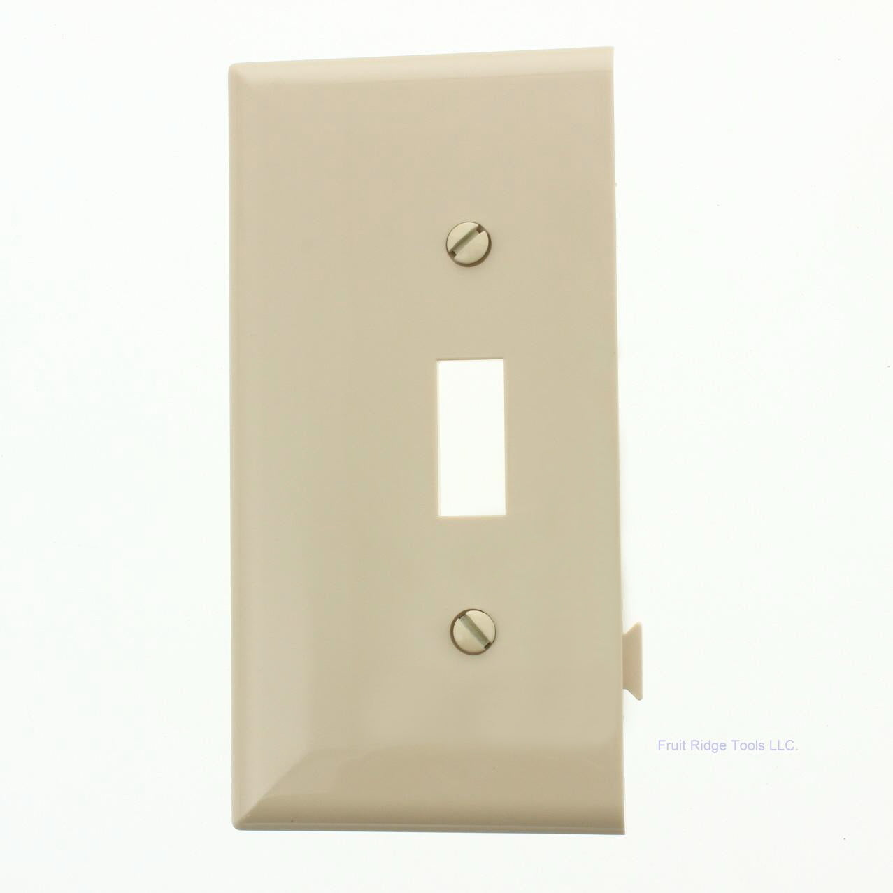 Cooper STE1V Ivory Midsize Toggle Thermoplastic End Sectional Wallplate Cover