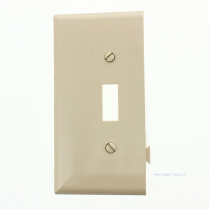 Cooper STE1V Ivory Midsize Toggle Thermoplastic End Sectional Wallplate Cover