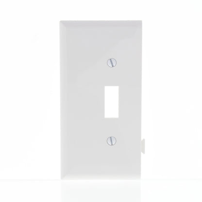 Cooper STE1W White 1-Gang Toggle Switch Mid-Size Wallplate Unbreakable Cover