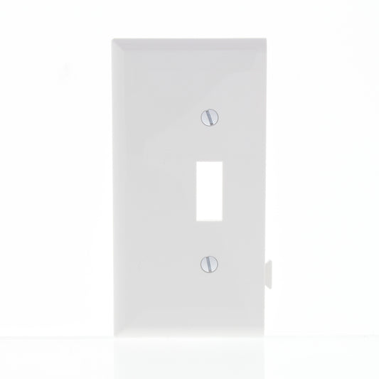 Cooper STE1W White 1-Gang Toggle Switch Mid-Size Wallplate Unbreakable Cover